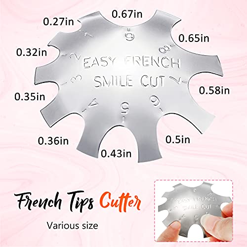 Acrylic Nail Tool Kit - French Tip Cutter & Brush Set