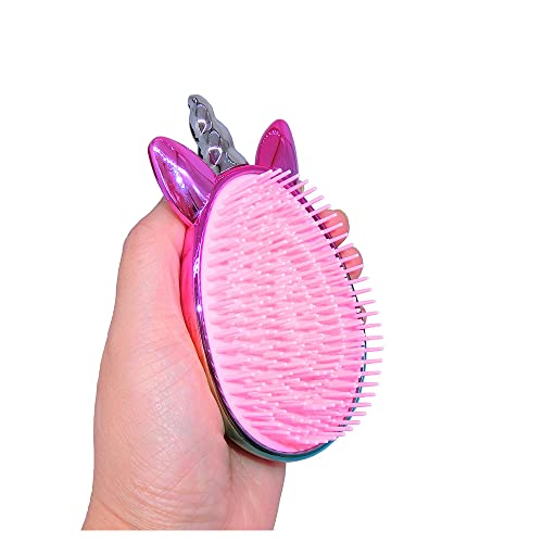 Artkingdome Unicorn Blue Comb Hair Brush Detangling Anti-Static Soft Massage for Women & Men