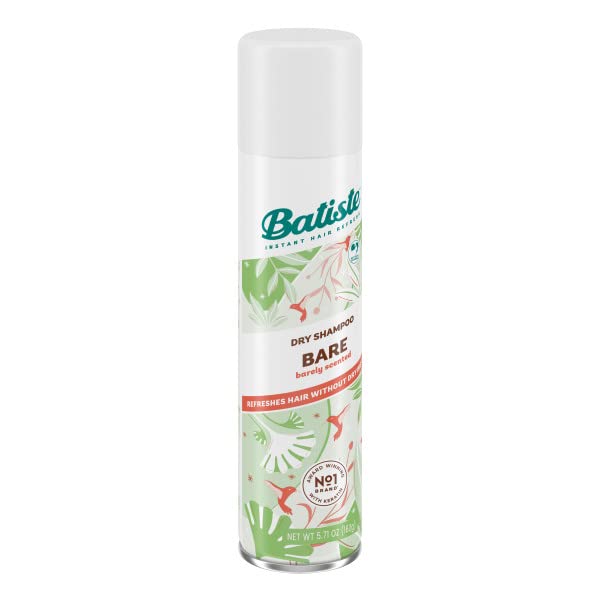 Batiste Dry Shampoo, Bare Fragrance - Oil Absorbing Spray (2 Pack)