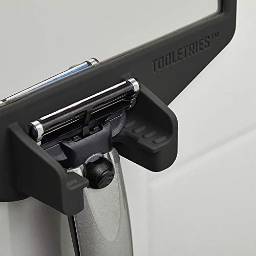 Joseph Shower Mirror - Fog-Free Shaving Mirror with Silicone Razor Holder | Charcoal Color