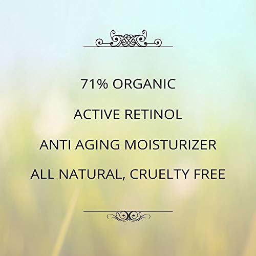 Retinol Moisturizer Cream 2.5% with Hyaluronic Acid & Vitamin E - Anti-Aging Face & Eye Cream