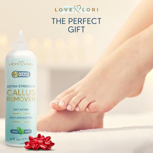 Callus Remover for Feet (Extra Strength) Foot Callus Remover Gel - Pedicure Tools for Feet Scrubber ? Foot Care Spa Essentials, 6oz
