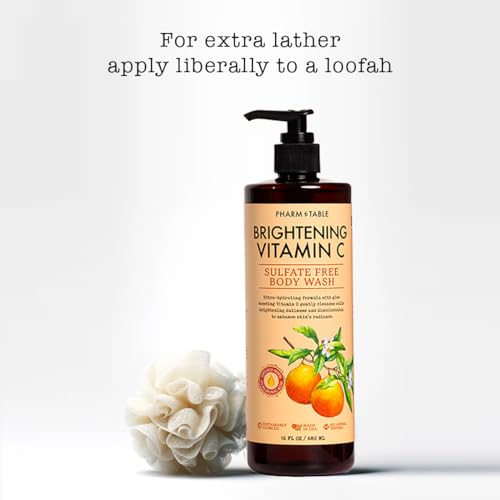 PHARM TO TABLE Brightening Vitamin C Body Wash - Orange