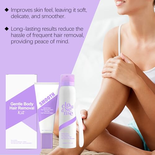 Hair Removal Spray, Body Hair Removal Cream, Pain Free Hairs Removal Cream for Sensitive Skin with a Neutral Formula