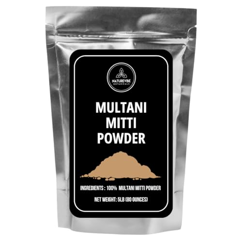 Multani Mitti Powder 5lb - Pure Fullers Earth for Face Masks