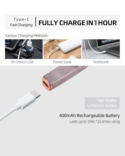 EYECURL Heated Eyelash Curler, USB-C Rechargeable Electric Lash Curler