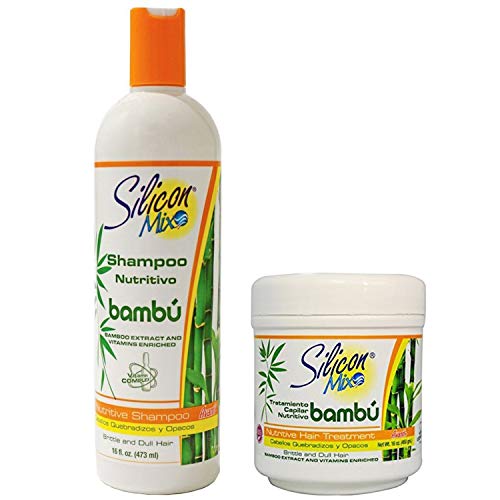 Silicon Mix Bambu Shampoo & Conditioner Set - Hydrating Hair Care Combo