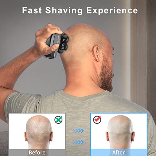 UPTARD 7D Head Shaver Replacement Blades Black5 - Compatible & Clean Cut