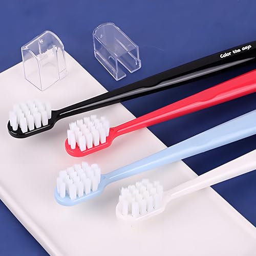 4-Pack Ultra Soft Manual Toothbrush for Sensitive Teeth Deep Cleaning