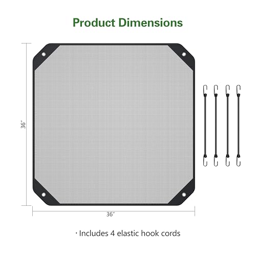 36x36 Central Air Conditioner Cover - Breathable Mesh Outdoor AC Unit Protection