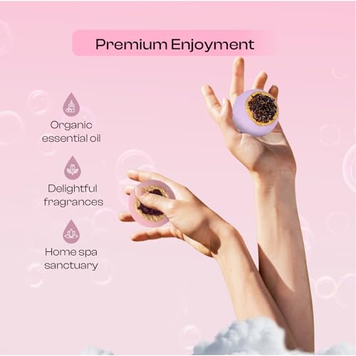 BoboSweeTree 6-Piece Floral Bath Bomb Gift Set with Essential Oils