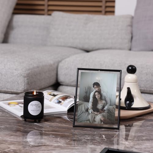 IZIDDO Black Floating Frame 5x7 for Vertical Display - Modern Design