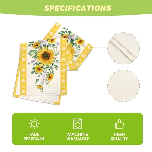 Artoid Mode Sunflower Table Runner 13x108 Inch - Durable Polyester