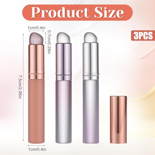 3-Piece Silicone Nail Powder Applicator Set for Ombre & Chrome