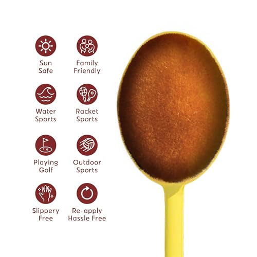 SunSafe Brush Sunscreen Applicator - Easy, Mess-Free UV Protection