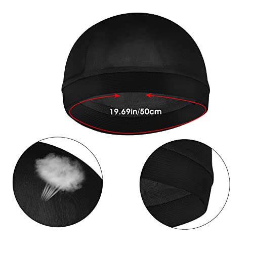 Sibba 3-Pack Unisex Satin Wave Caps for Styling & Comfort