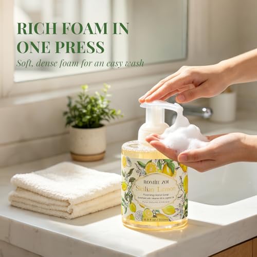 ROMIIE ZOI Foaming Hand Soap with Gift Box - Sicilian Lemon, 500ml