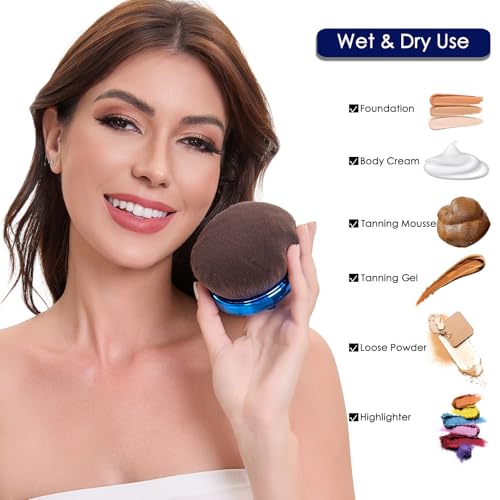 Extra Large Body Kabuki Makeup Brush for Self Tanner and Bronzer