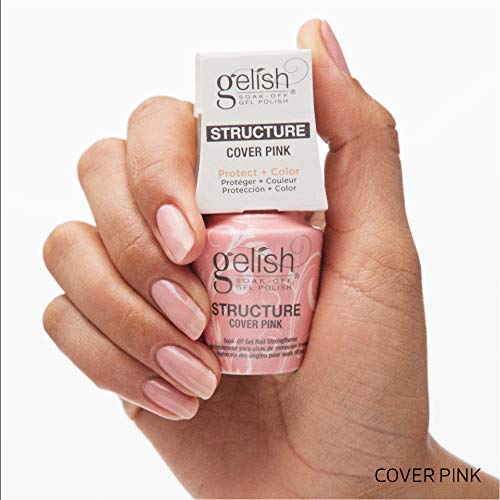 Gelish Self-Leveling Structure Gel – Cover Pink, 15mL for Stronger Nails
