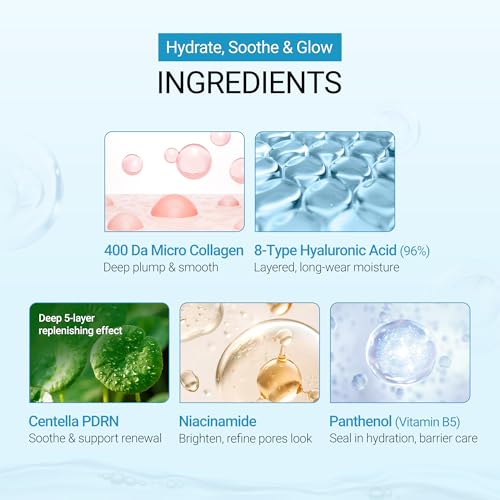 Tenzero Hyaluronic Acid PDRN Hydrating Mask Pack for Sensitive Skin, 3 Sheets