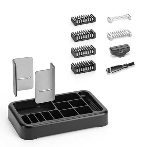 Guard Combs & Shaver Stand Kit for OBlade QP Series Trimmers - 9 Piece