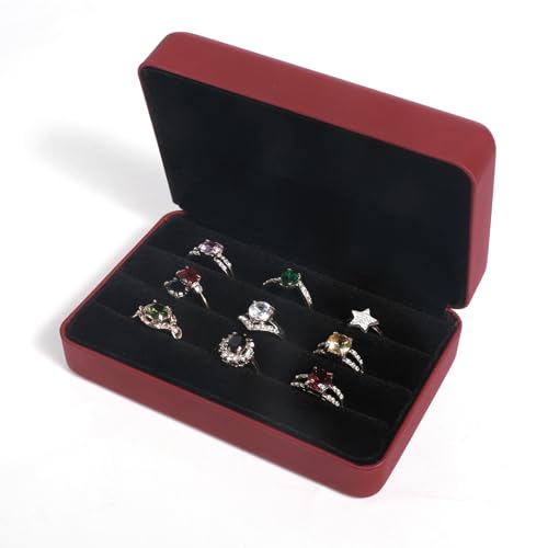 Travel Jewelry Organizer Box - Portable Ring Storage Case for Women