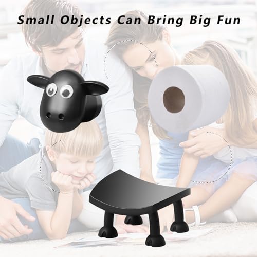 3D Printed Black Sheep Toilet Paper Holder - Fun Bathroom Decor