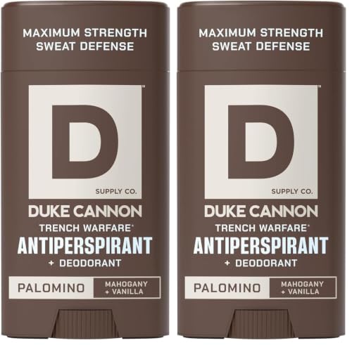 Duke Cannon Trench Warfare Men’s Antiperspirant Deodorant Palomino 3oz Pack of 2