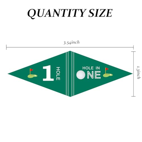 VOWFOO Golf Themed Toothpick Flags - 20 PCS Cupcake Toppers for 1st Birthday