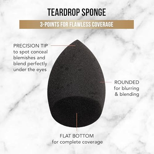 Glamazon Teardrop Makeup Sponge - Blending Beauty Tool for Foundation & Concealer