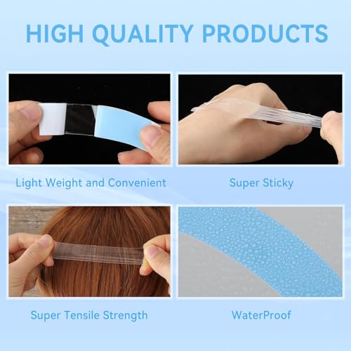 120 Pcs Wig Tape Double Sided Ultra Hold - Lace Front Tape for Wigs (Variation: 120)