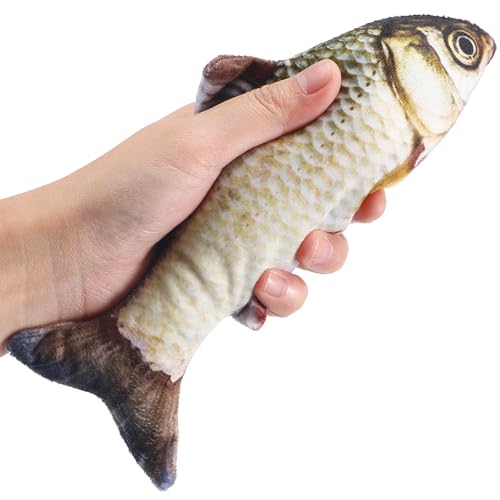 Gadpiparty 7.8-Inch Plush Fish Toy - Soft Grass Carp Pillow for Kids