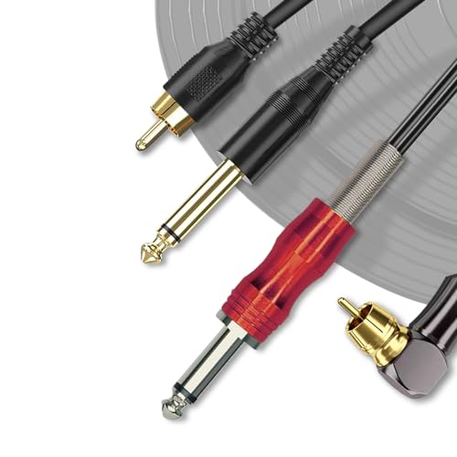 2-Pack RCA Clip Cord Tattoo Machine Cable - 1.8m & 2m