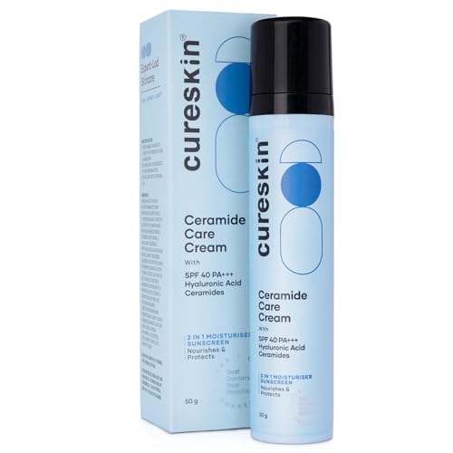 Cureskin Ceramide Moisturizer SPF 40 - Hydrating Facial Cream for All Skin Types