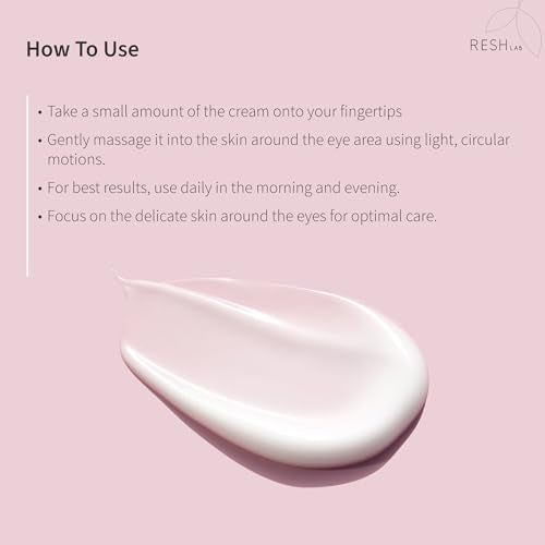 Resh Lab Caffeine Eye Cream for Dark Circles, Puffiness & Fine Lines - 20ml
