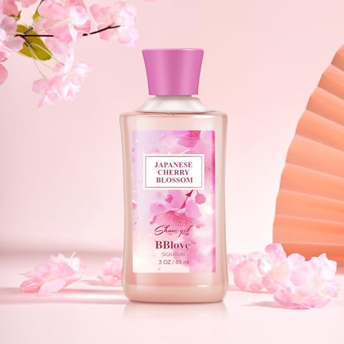 Japanese Cherry Blossom Bath Set - 3PC Travel Size Gel, Lotion & Mist