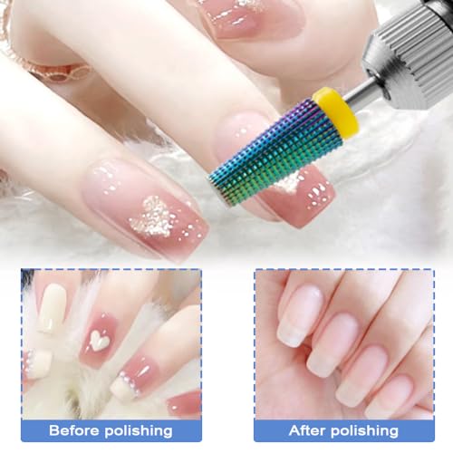 5Pcs Tungsten Steel Nail Drill Bits Set for Acrylic Nails