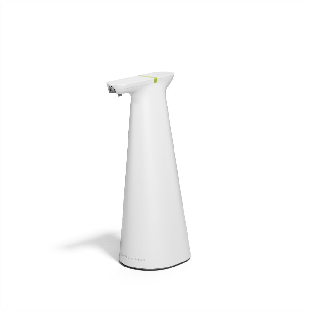 simplehuman Sensor Spray, Automatic Continuous Spray Bottle, Intuitive Touch, Superfine Mist, Wide-Coverage Cone & Ultra-Precise Jet, Refillable & Rechargeable, for Cleaning, Plants & Hair, White