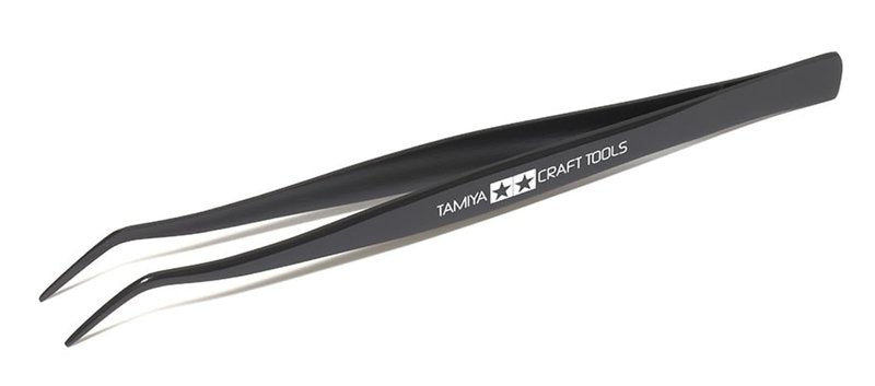 Craft Tool Series No.3 vine neck tweezers 74003 by Tamiya
