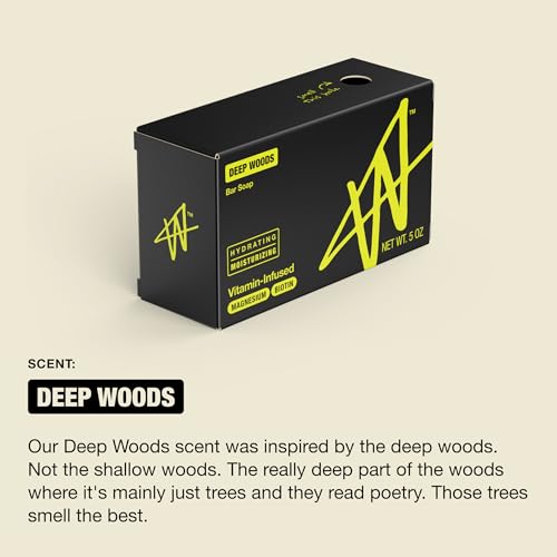 W Bar Soap for Men - Hydrating 5 oz (Pack of 3) - Deep Woods