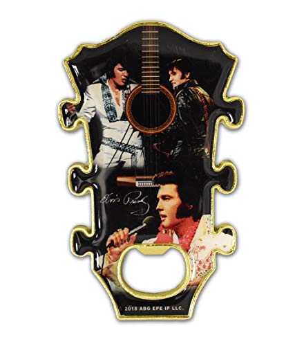 Elvis Presley Guitar Bottle Opener & Magnet - 4.5" Tall