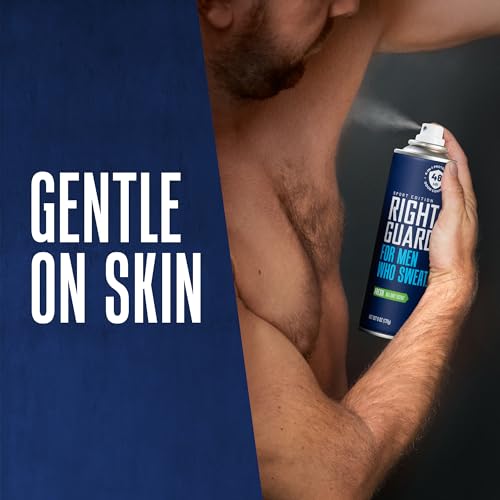Right Guard Sport Fresh Scent Antiperspirant & Deodorant Spray 6oz Pack of 3 - 48H Long-Lasting Men’s Protection