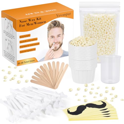 Yovanpur 120g Nose Hair Waxing Kit for Men and Women - 30 Applications