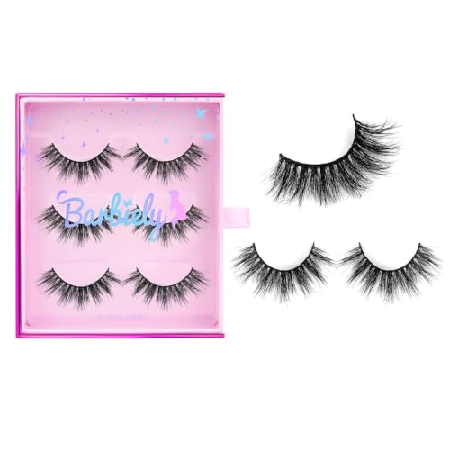 3D Mink Eyelashes B-16MM-LUCKY - Handmade, Natural Volume, 3 Pairs