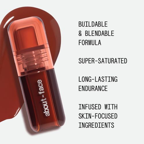 about-face Blush Rush Liquid Blush - GRAND PRIX, Rich Brown, 0.11oz