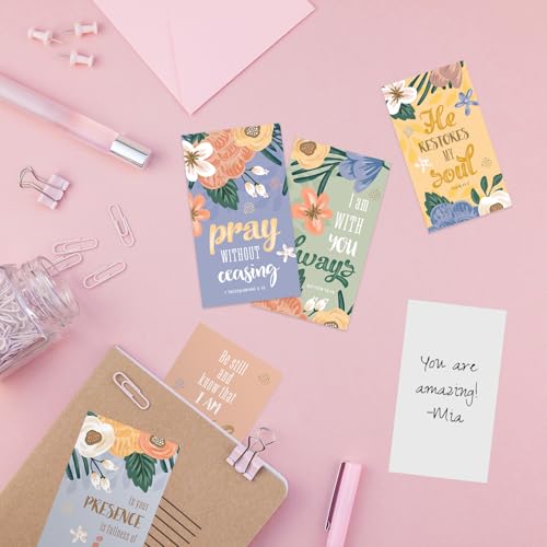 Christian Motivational Mini Quote Cards - 50 Uplifting Designs