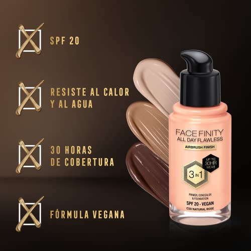 Max Factor Face Finity Crème Makeup Base SPF 20 - Natural Rose 30ml