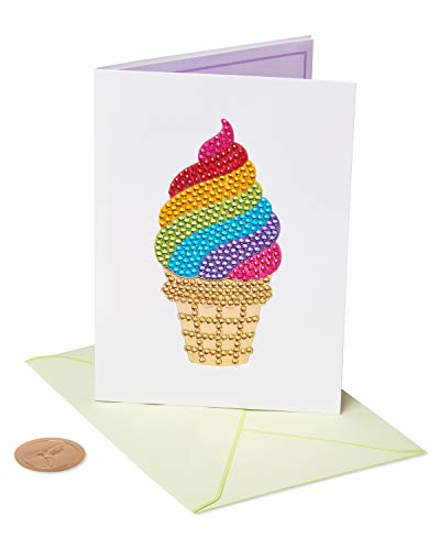 Papyrus Birthday Card by Judith Leiber - Colorful Ice Cream Design