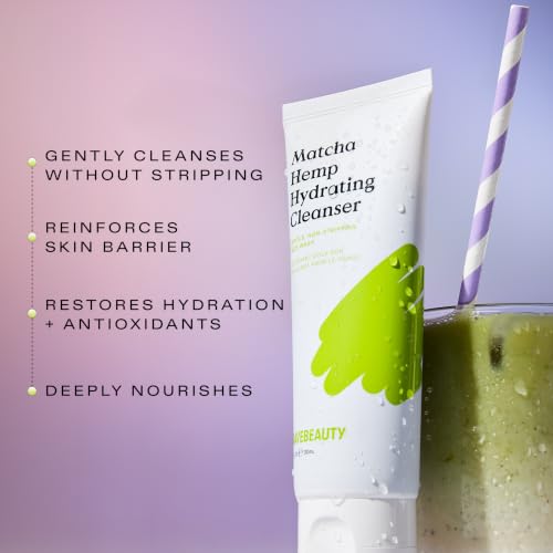KraveBeauty Matcha Hemp Hydrating Cleanser, 120 mL - Gentle Face Wash