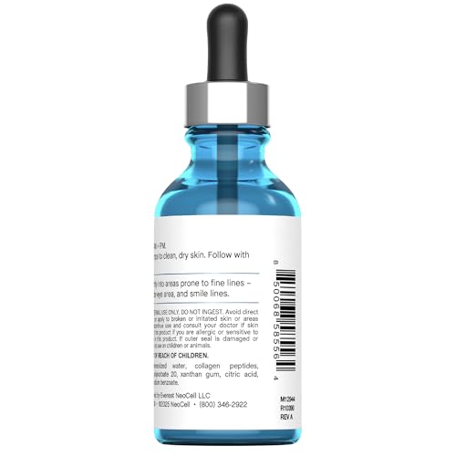 NeoCell Collagen Peptides Serum for Face – 2 fl oz Daily Anti-Aging Skin Serum